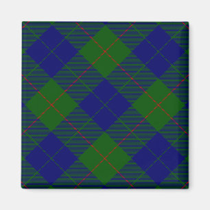 Barclay tartan blue green plaid magnet