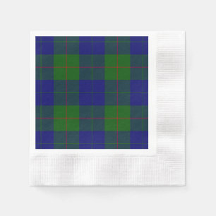 Barclay tartan blue green plaid napkin