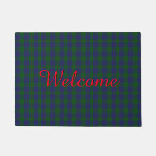 Barclay Tartan Plaid Welcome Door Mat