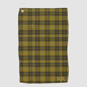 Barclay Tartan with your initials, Scottish Plaid Golf Towel