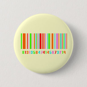 Barcode 2 Inch Round Button