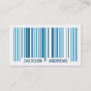 Barcode - Blue Business Card