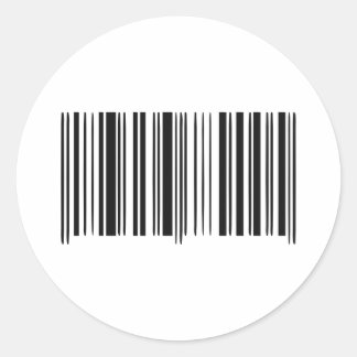 Barcode Classic Round Sticker