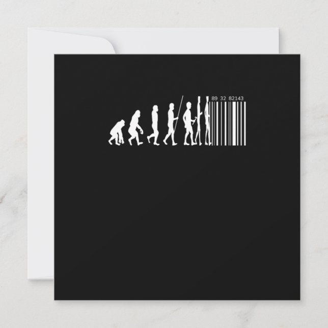 Barcode Evolution Puzzler Game Gift Invitation (Front)