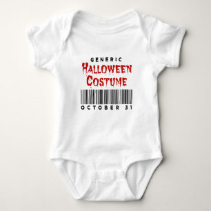 Barcode Generic Halloween Costume October 31 Baby Bodysuit
