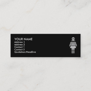 barcode girl : 2-sided : mini business card