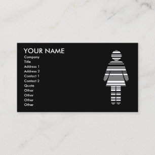 barcode girl business card
