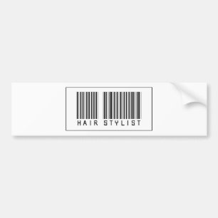 Barcode Hair Stylist Bumper Sticker