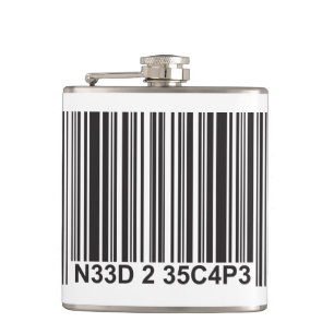 Barcode Leetspeak - Need to Escape Hip Flask