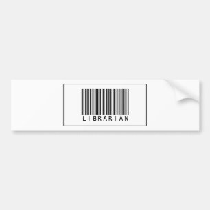 Barcode Librarian Bumper Sticker