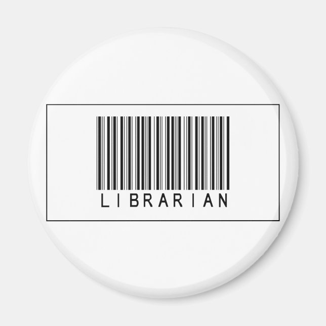 Barcode Librarian Magnet (Front)