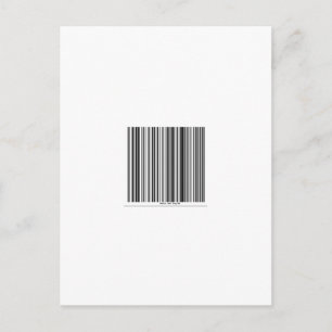 Barcode Message Say's Smile and Say Hi Postcard