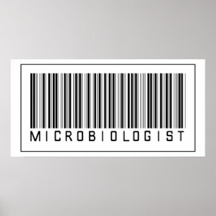 Barcode Microbiologist Poster