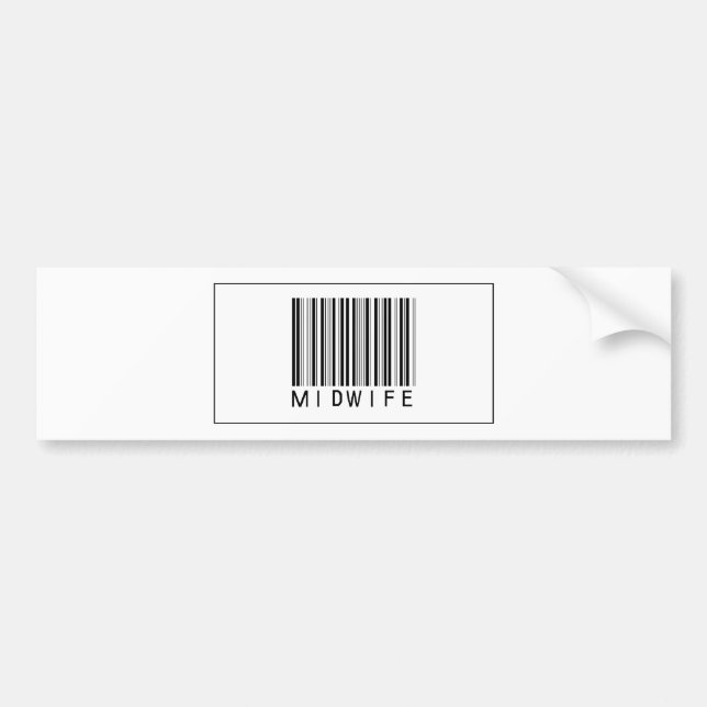 Barcode Midwife Bumper Sticker (Front)