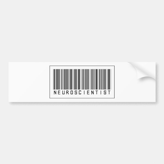 Barcode Neuroscientist Bumper Sticker (Front)