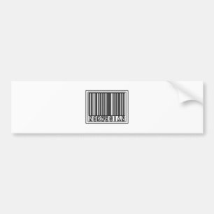Barcode Norwegian Bumper Sticker