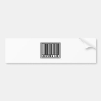Barcode Norwegian Bumper Sticker