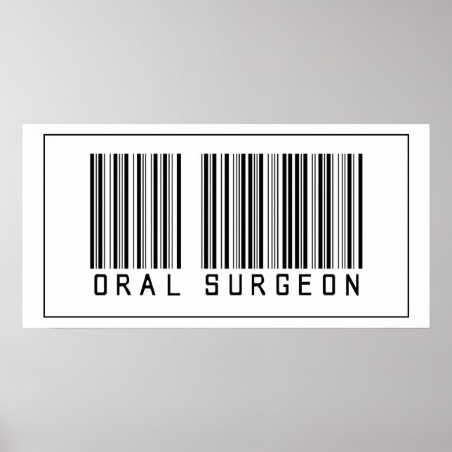 Barcode Oral Surgeon Poster (Front)