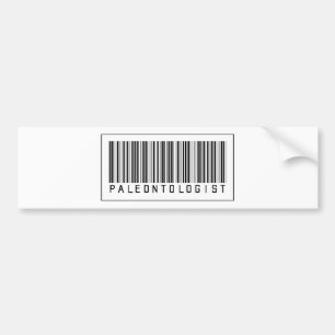 Barcode Paleontologist Bumper Sticker