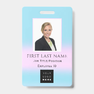Barcode Photo Name IDCard NURSE Health Doctor BLUE Badge