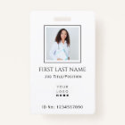 Barcode Photo Therapist Nurse Doctor Health IDCard