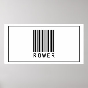 Barcode Rower Poster