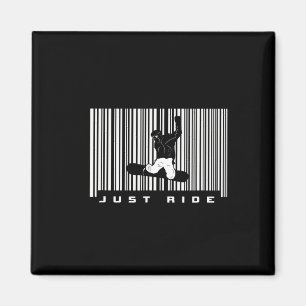 Barcode Snowboarding Apparel - Snowboarder Snowboa Magnet