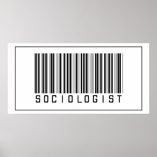 Barcode Sociologist Poster (Front)