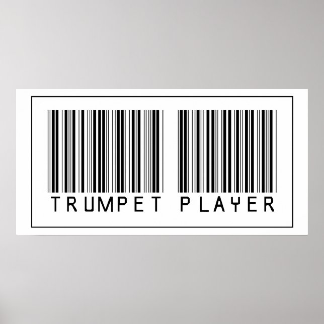 Barcode Trumpet Player Poster (Front)
