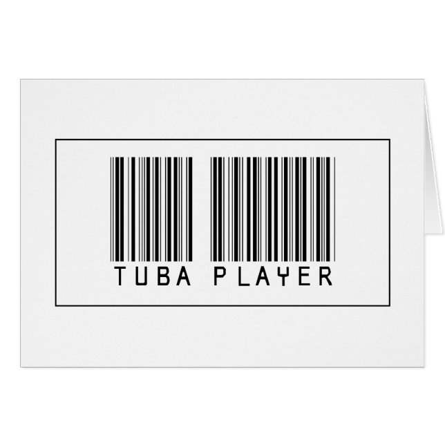 Barcode Tuba Player (Front Horizontal)