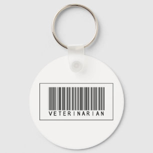 Barcode Veterinarian Keychain