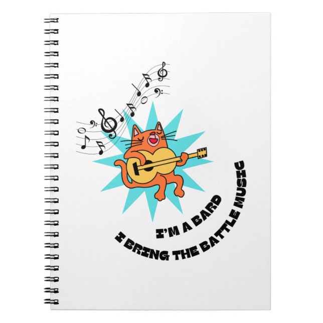 bard battle music notebook (Front)