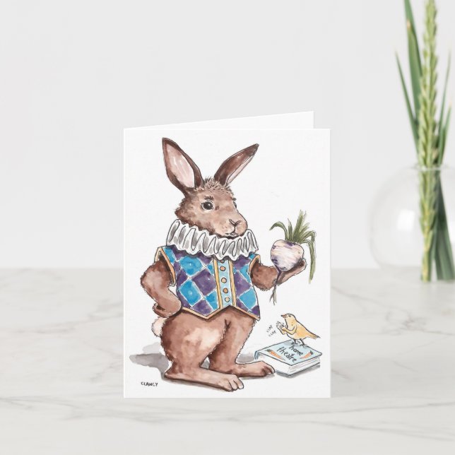 Bard Bunny Card (Front)