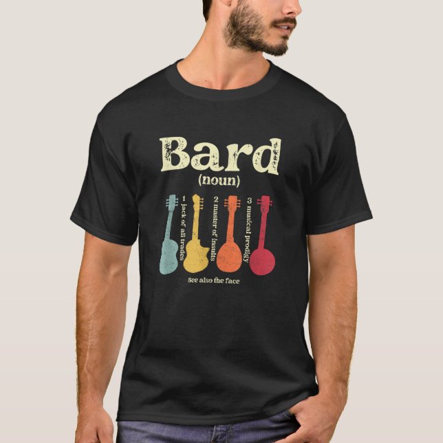 Bard Class Tabletop Definition Musical Prodigy Ins T-Shirt (Front)