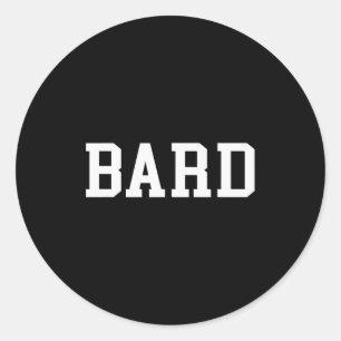 Bard classic round sticker