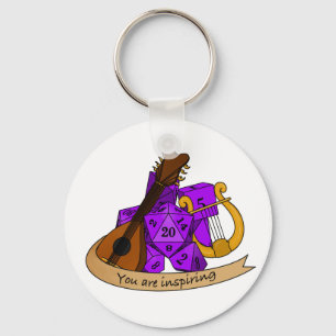 Bard Dice Design Keychain