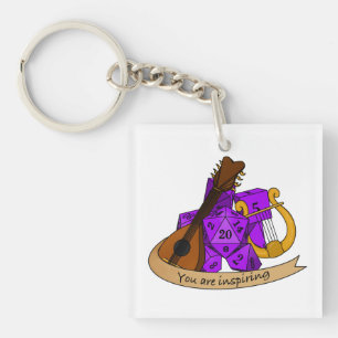 Bard Dice Design Keychain