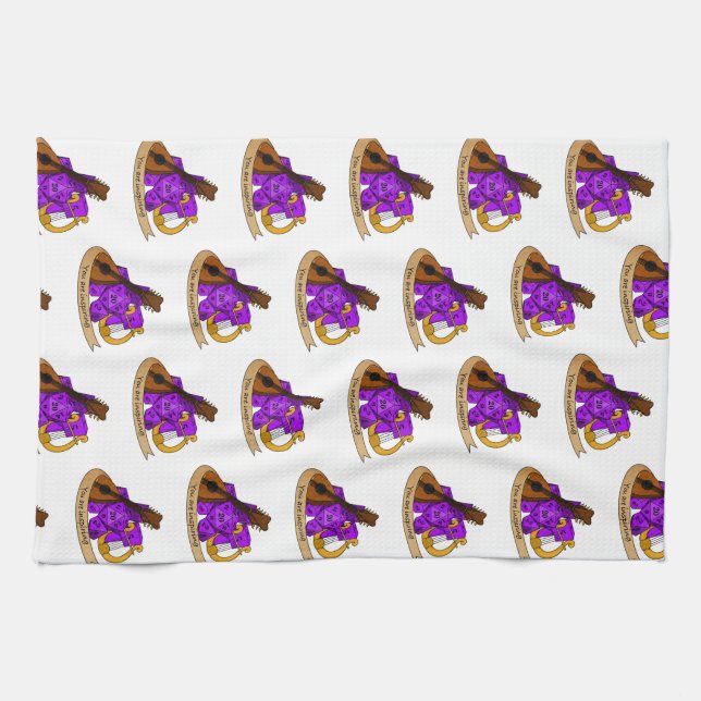 Bard Dice Design Kitchen Towel (Horizontal)