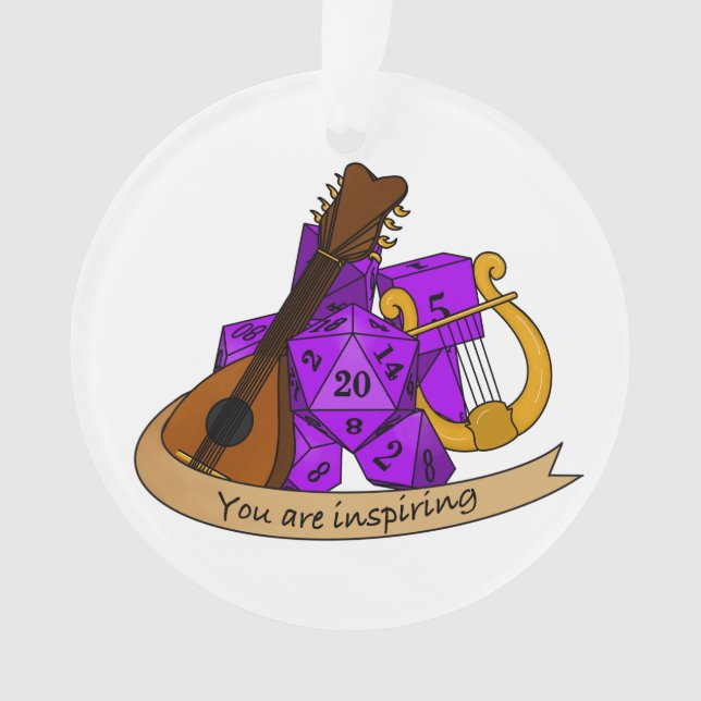 Bard Dice Design Ornament (Front)