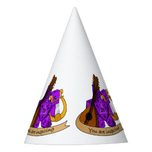 Bard Dice Design Party Hat
