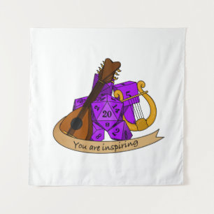 Bard Dice Design Tapestry
