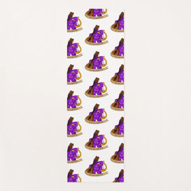 Bard Dice Design Yoga Mat (Front)