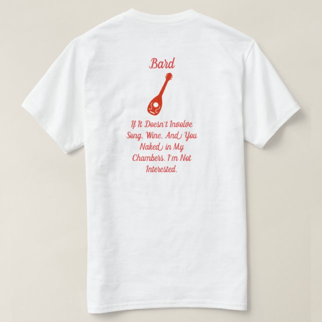 Bard Involvement T-Shirt (Design Back)