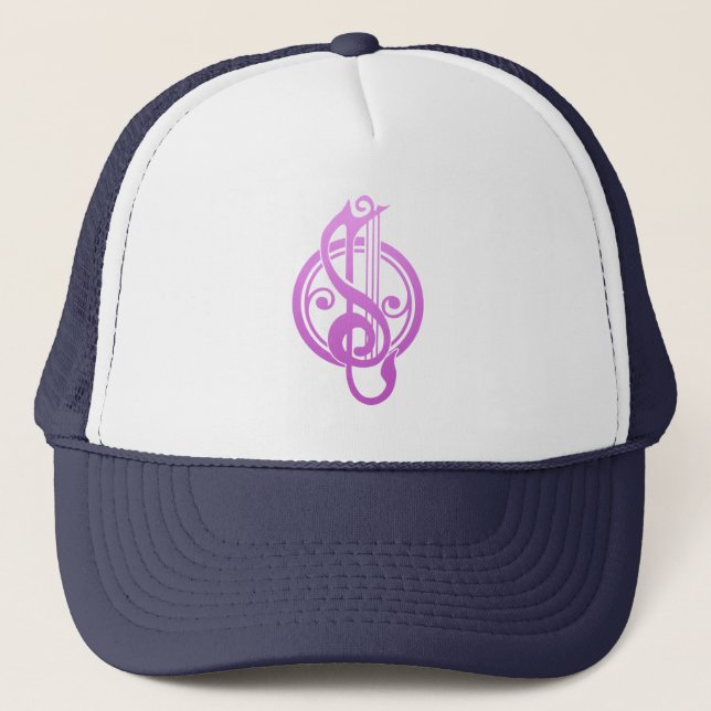 Bard Song Weaver DnD Trucker Hat (Front)