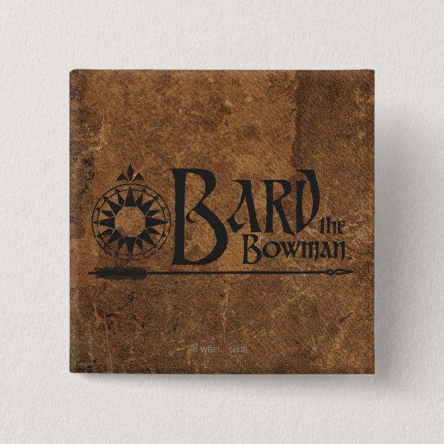 BARD THE BOWMAN™ 2 INCH SQUARE BUTTON (Front)
