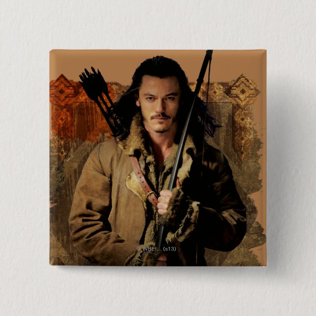 BARD THE BOWMAN™ Framed Graphic 2 Inch Square Button (Front)