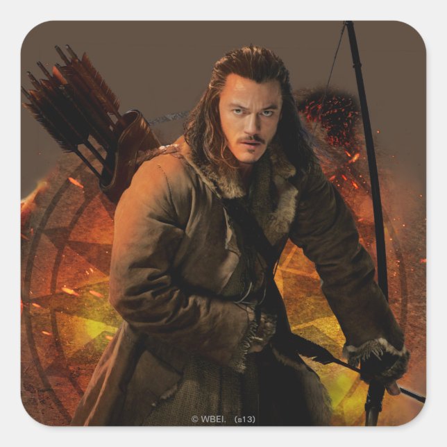 BARD THE BOWMAN™ Graphic Square Sticker (Front)