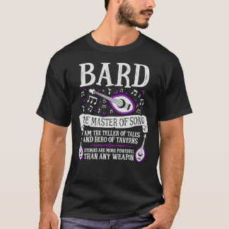 BARD, THE MASTER OF SONG - Dungeons & Dragons T-Shirt