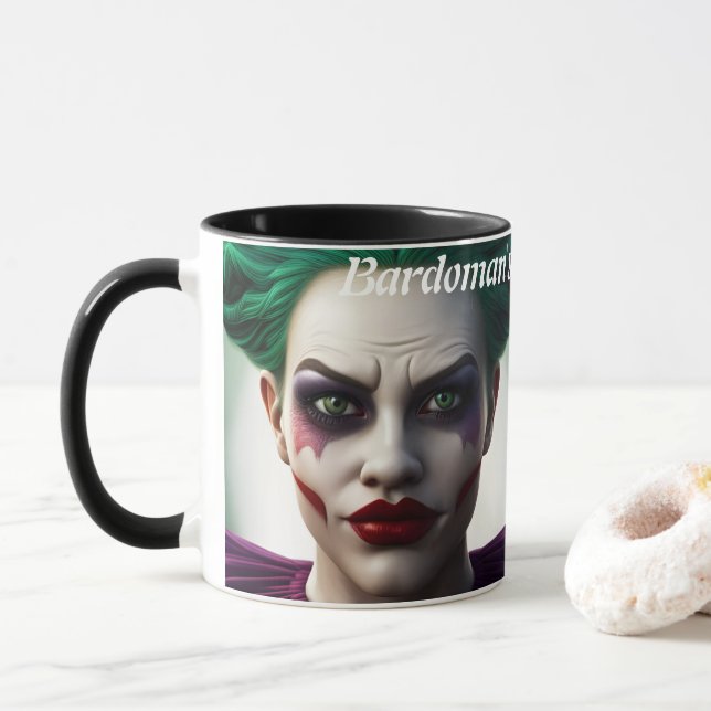 Bardoman's Morning Tea Personalized Customizable Mug (With Donut)