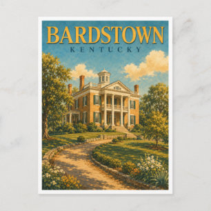 Bardstown Kentucky Federal Hill GeoSaga Postcard